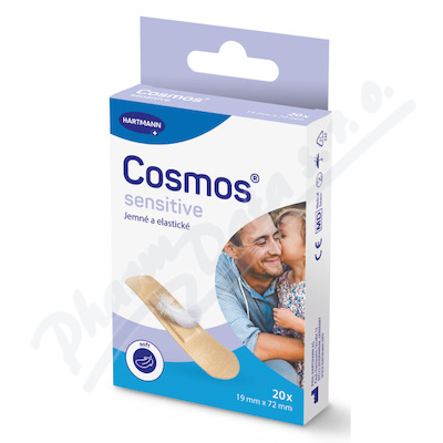 COSMOS Sensitive jemná náplast 19 x 72 mm 20 kusů