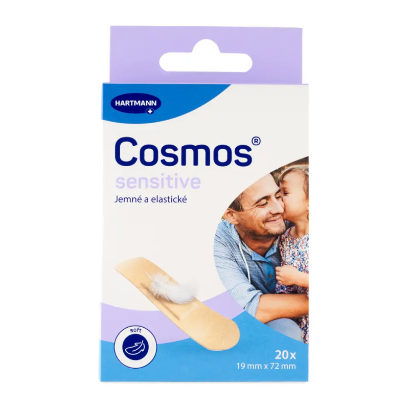 COSMOS Sensitive jemná náplast 19 x 72 mm 20 kusů