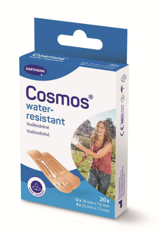 COSMOS Water-resistant voděodolná náplast 2 velikosti 20 kusů