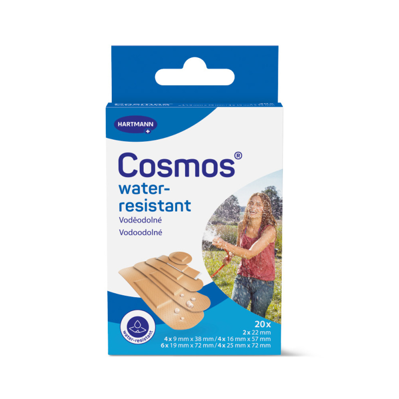 COSMOS Water-resistant voděodolná náplast 5 velikostí 20 kusů