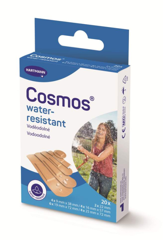 COSMOS Water-resistant voděodolná náplast 5 velikostí 20 kusů