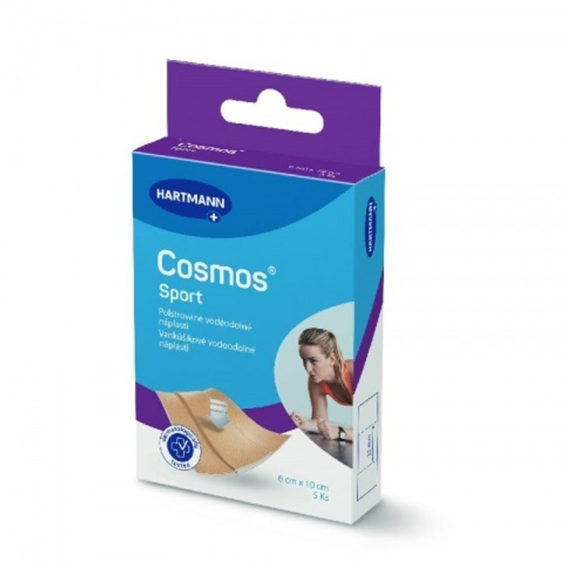 COSMOS Sport voděodolná náplast 6 x 10 cm 5 kusů