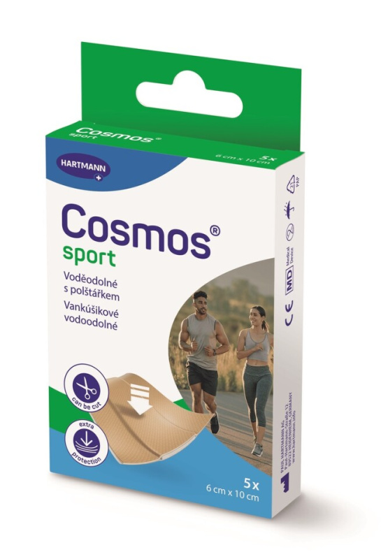 COSMOS Sport voděodolná náplast 6 x 10 cm 5 kusů