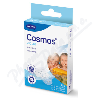 COSMOS Aqua náplast do vody 3 velikosti 10 kusů
