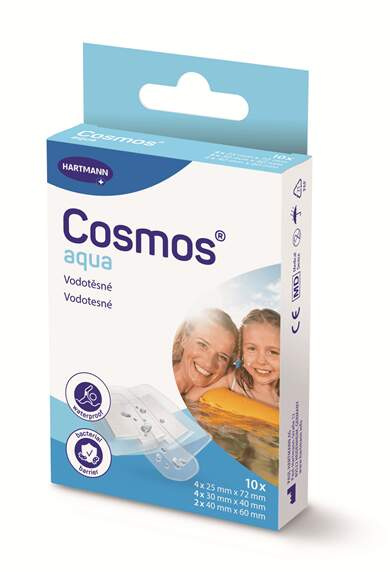 COSMOS Aqua náplast do vody 3 velikosti 10 kusů