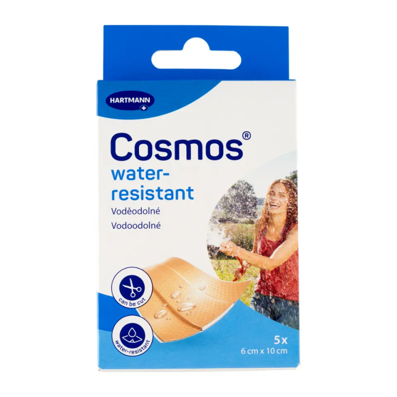 COSMOS Water-resistant voděodolná náplast 6 x 10 cm 5 kusů