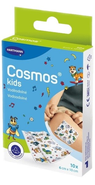 COSMOS Kids náplast voděodolná 6 x 10 cm 10 kusů