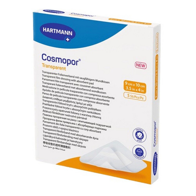 Hartmann Cosmopor transparent sterilní 9x10cm 5 kusů
