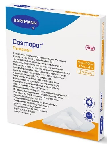 Hartmann Cosmopor transparent sterilní 9x10cm 5 kusů