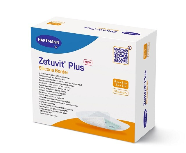 Zetuvit Plus Silicone B. 8x8cm silikon. krytí 10ks