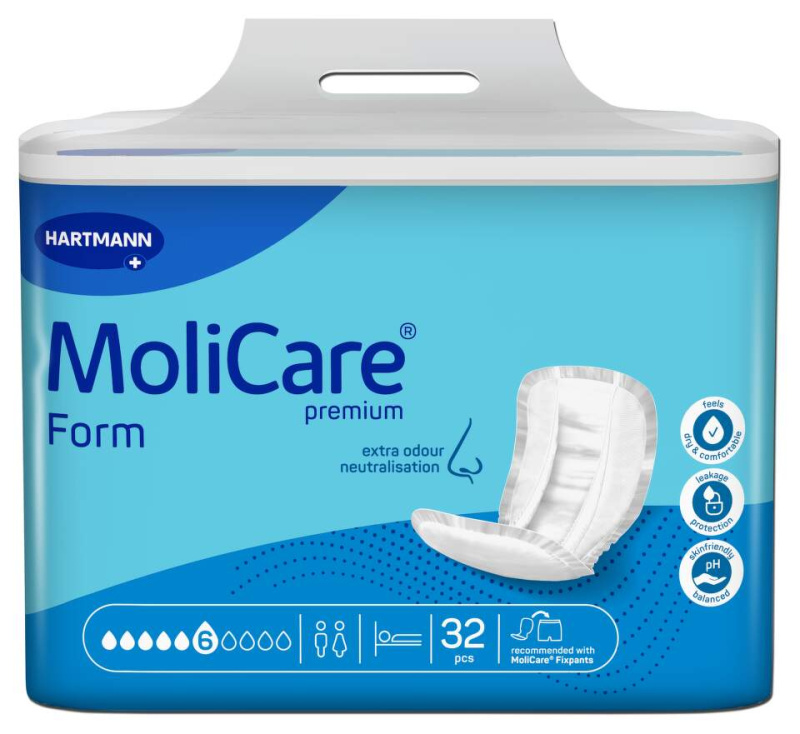 MOLICARE Premium form inkontinenční vložné pleny 6 kapek 32 ks