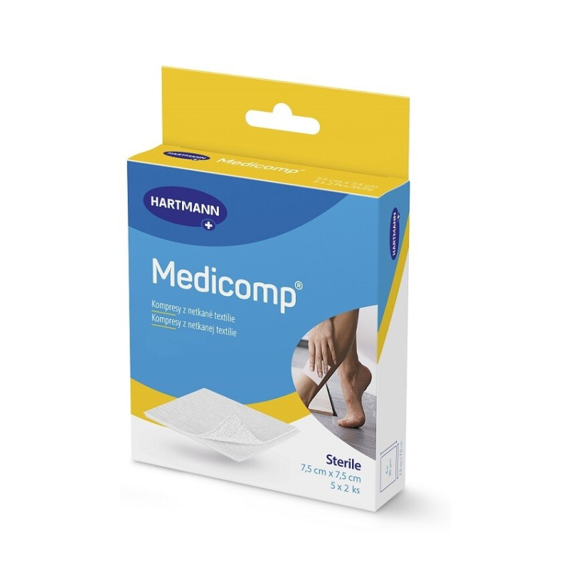 MEDICOMP Kompres sterilní 7.5 x 7.5 10 kusů