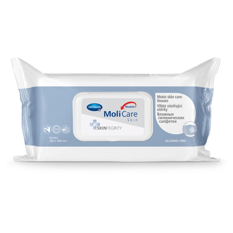MoliCare Skin vlhké ošetřující ubrousky 50ks