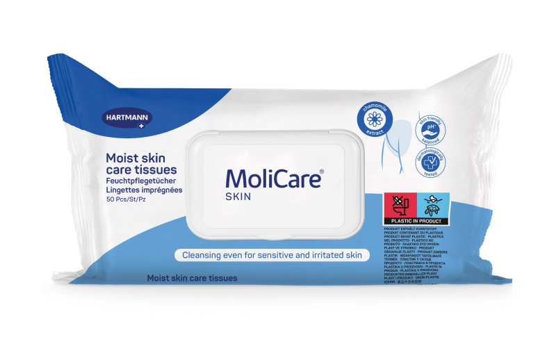 MoliCare Skin vlhké ošetřující ubrousky 50ks
