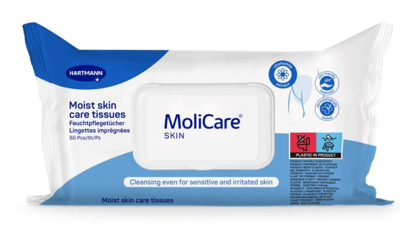 MoliCare Skin vlhké ošetřující ubrousky 50ks