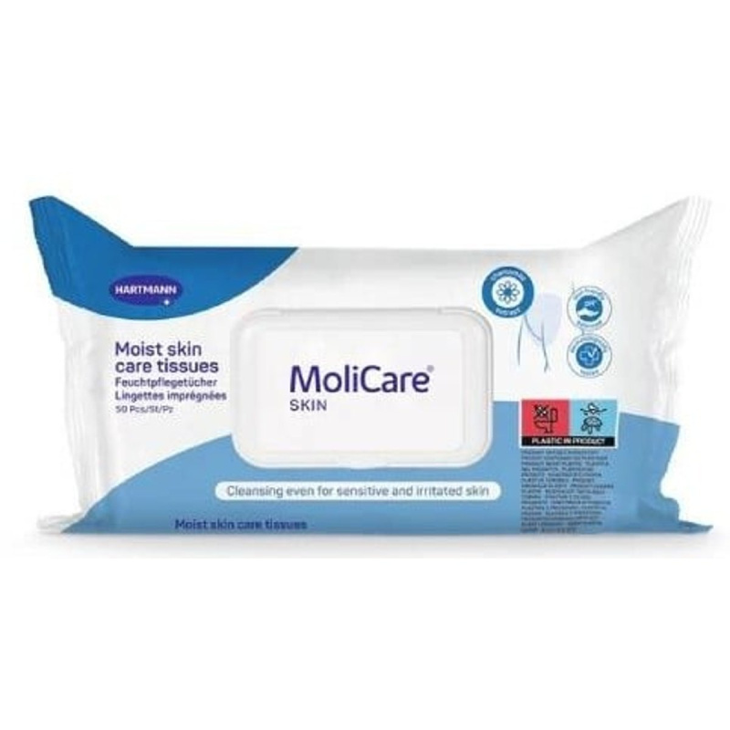 MoliCare Skin vlhké ošetřující ubrousky 50ks