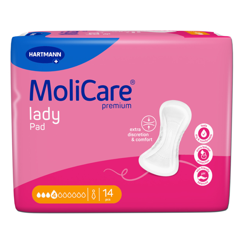 VLOŽKY ABSORPČNÍ MOLICARE LADY 4 KAPKY 841ML,14KS