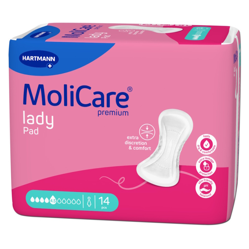 VLOŽKY ABSORPČNÍ MOLICARE LADY 4,5 KAPKY 934ML,14KS
