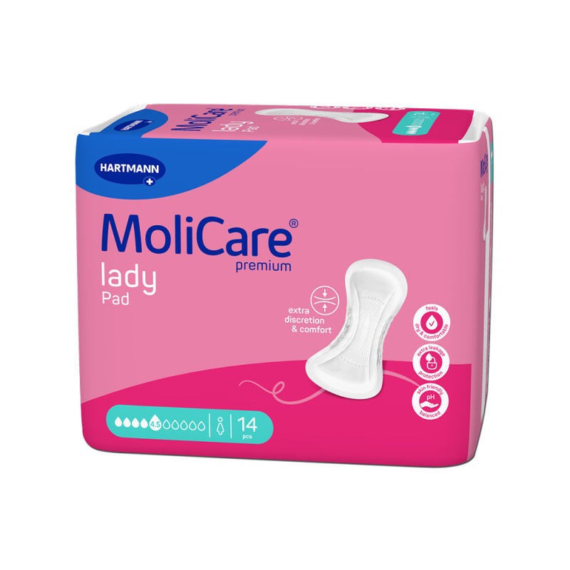 VLOŽKY ABSORPČNÍ MOLICARE LADY 4,5 KAPKY 934ML,14KS