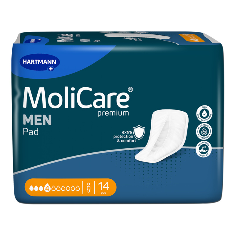 VLOŽKY ABSORPČNÍ MOLICARE MEN 4 KAPKY 546ML,14KS