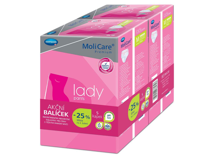 MoliCare Lady Pants inkont.5 kap.M duopack 2x8ks