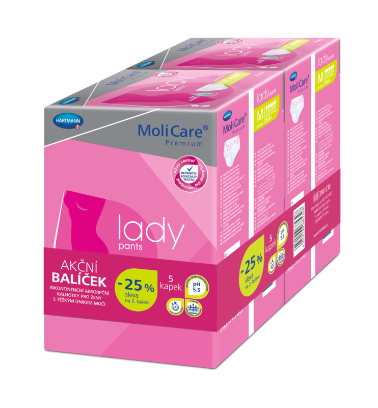 MoliCare Lady Pants inkont.5 kap.M duopack 2x8ks