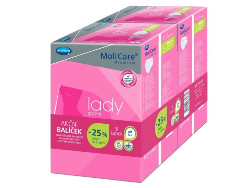 MoliCare Lady Pants inkonti.5 kap.L duopack 2x7ks