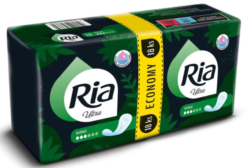 Ria Ultra Normal Economy pack menstruační vložky 18 ks