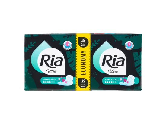 Ria Ultra Normal Plus Deo Economy pack menstruační vložky 18 ks