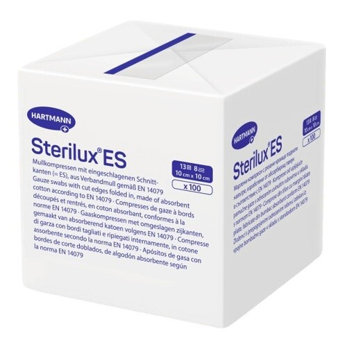 Gáza kompr.nest.Sterilux ES 10x10cm/100ks 13vl8vrs