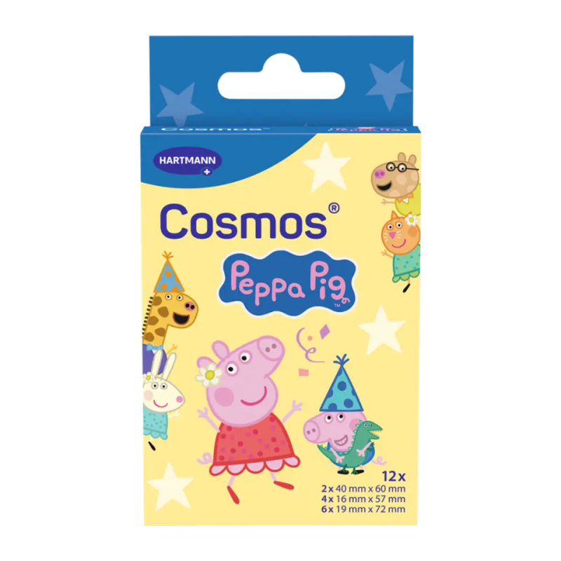 COSMOS Dětská náplast Peppa pig 12 kusů