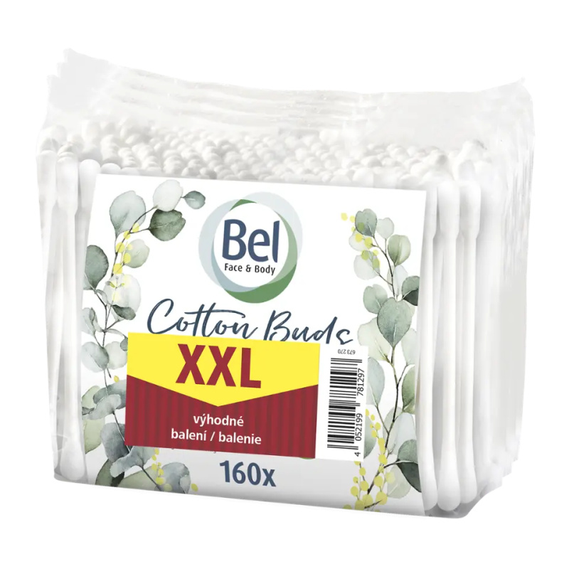 Bel Face & Body Cotton Buds vatové tyčinky výhodné balení 3x160 ks