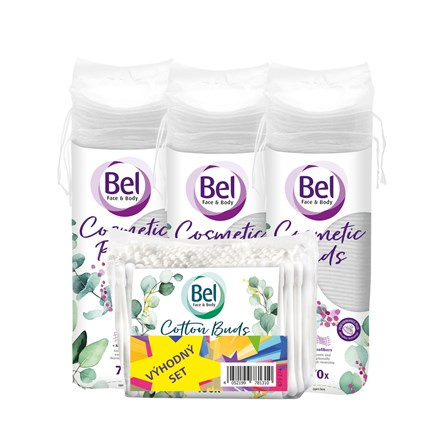 Bel Face & Body Cosmetic Pads + Cotton Buds výhodné balení