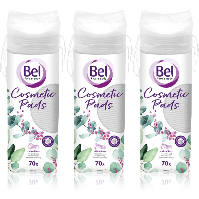Bel Face & Body odličovací tampony výhodné balení 3x70 ks
