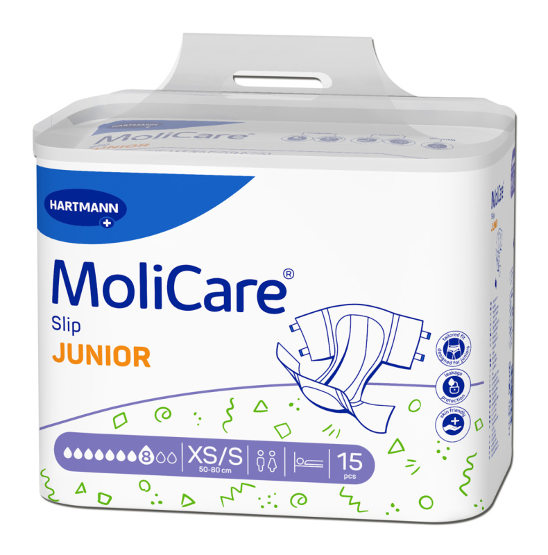 MoliCare Slip Junior Inkon.zal.kal.8kap.XS/S 15ks