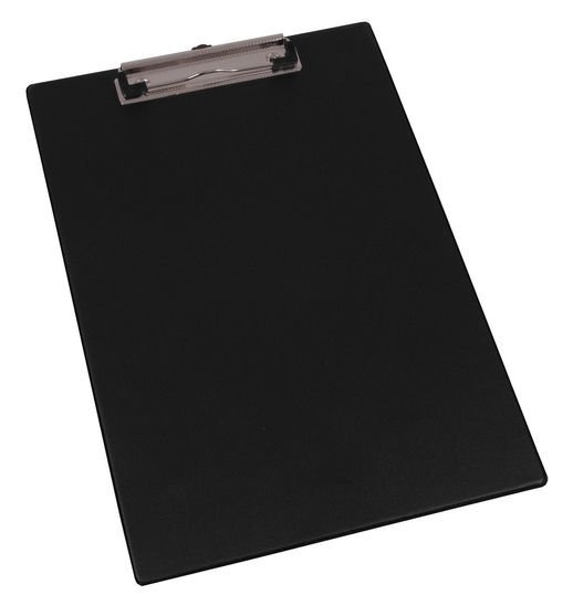 EICHNER Podložky A4 na dokumenty, s klipem a háčkem, různé barvy Barva: černá