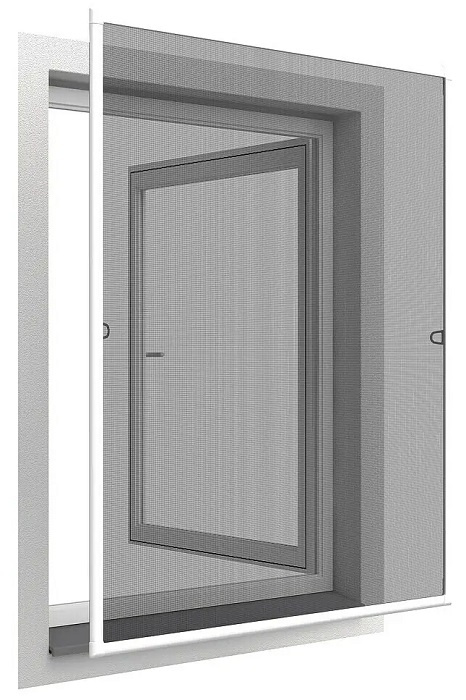 Síť proti hmyzu Easy Life Basic / 120 × 140 cm / laminát/hliník / černá/bílá Varianta: ivi1