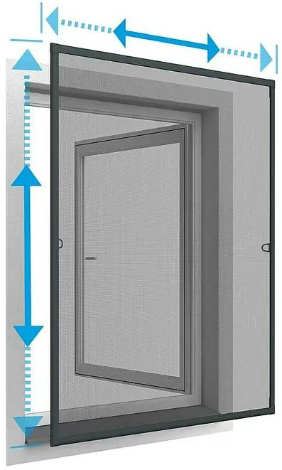 Síť proti hmyzu Easy Life Basic / 60–70 × 100–120 cm / šedá Varianta: ivi1
