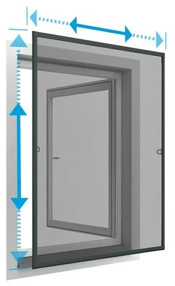 Síť proti hmyzu Easy Life Edge Plus / 70–80 × 120–140 cm / šedá Varianta: ivi1