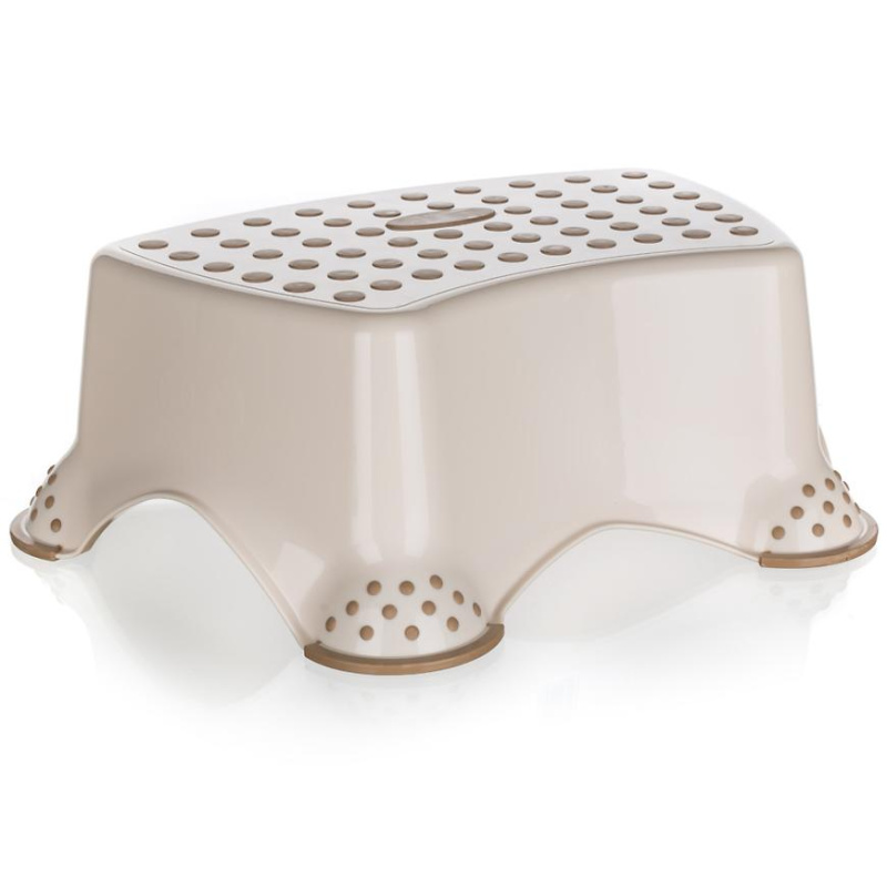 Keeeper 4kids Stolička - schůdek 40 x 28 x 14 cm krémová