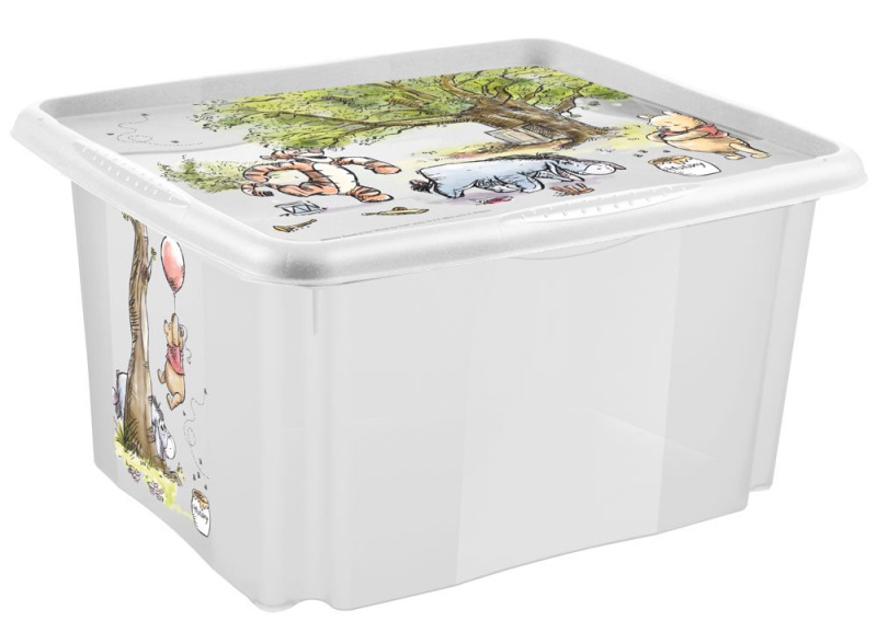 Keeeper Úložný box s víkem Winnie Transparent II 45 l