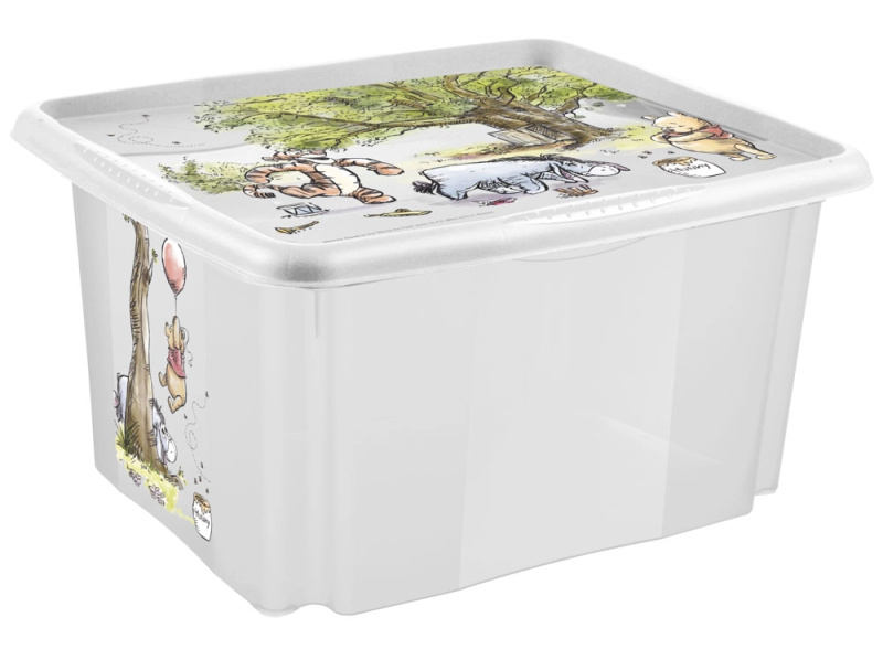 Keeeper Úložný box s víkem Winnie Transparent II 45 l