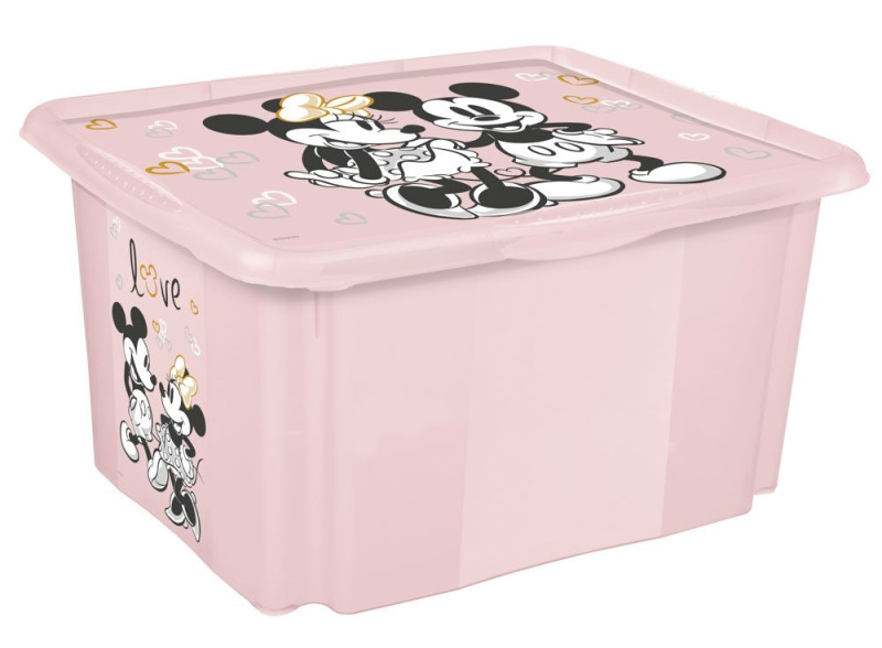 Úložný box s víkem Minnie 45l