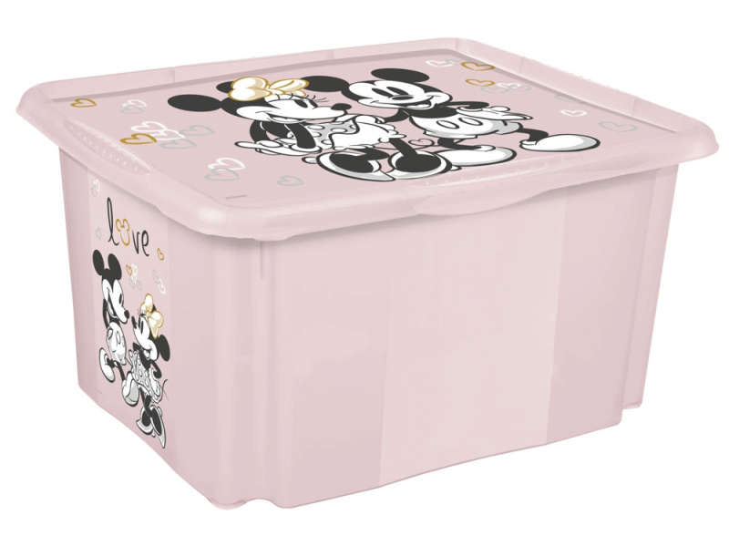Úložný box s víkem Minnie 45l