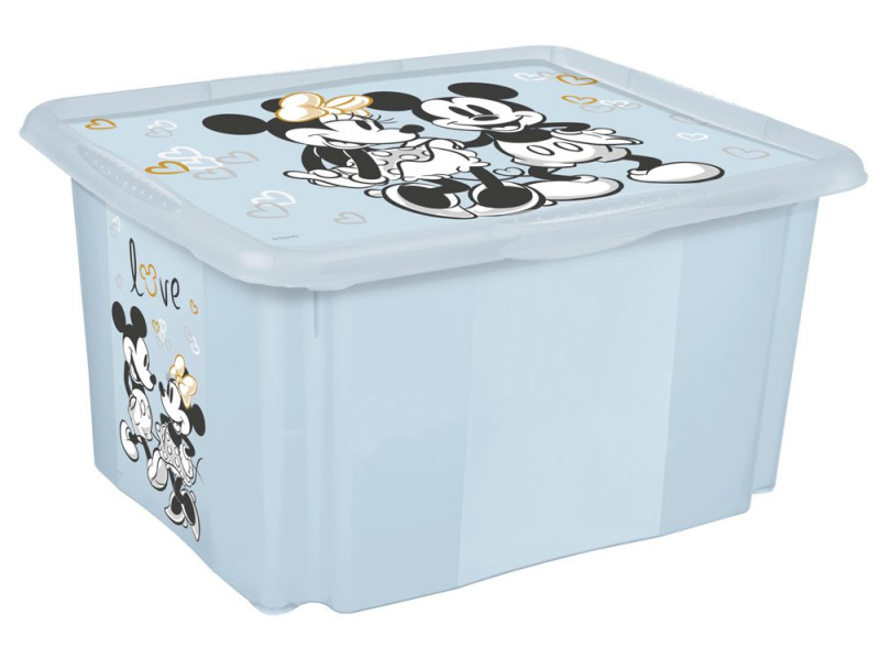 Keeeper Box Mickey Mouse love 45 l modrá