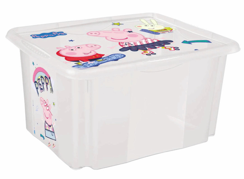 Keeeper Box Prasátko Peppa 24 l transparentní