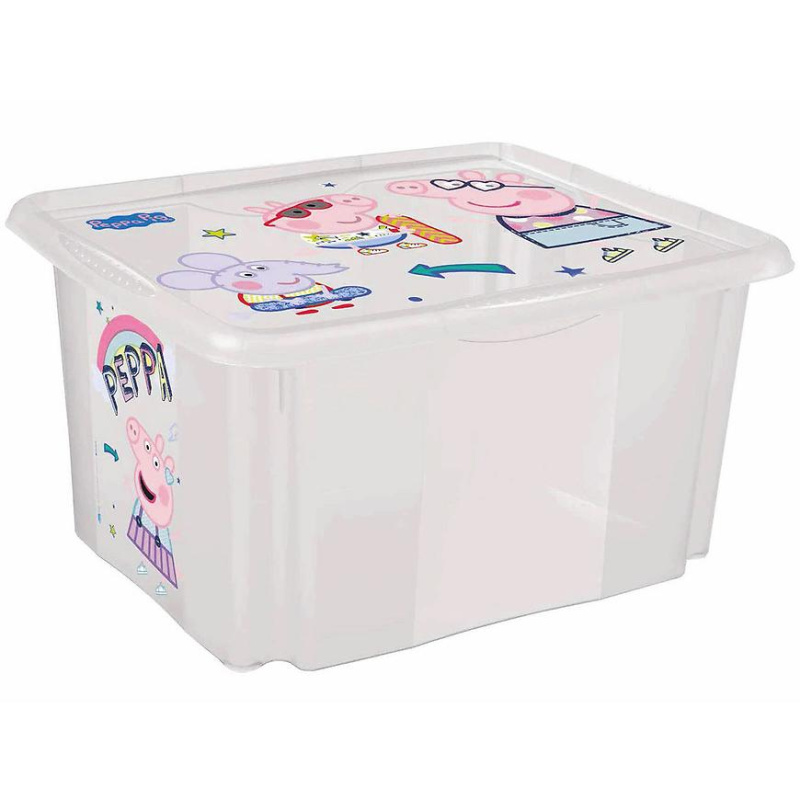 Keeeper Box Prasátko Peppa 45 l transparentní