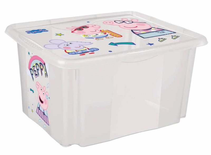 Keeeper Box Prasátko Peppa 45 l transparentní