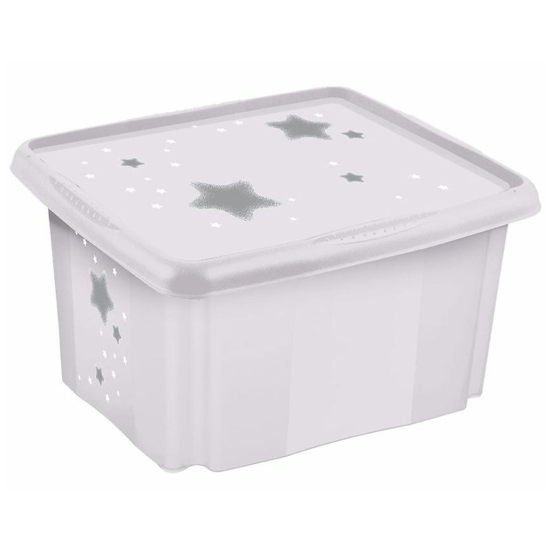 Úložný box s víkem velký Stars 45l