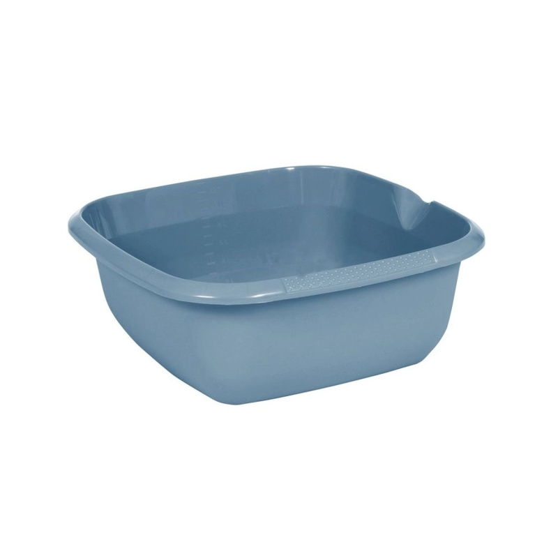 Mísa s výlevkou čtvercová modrá 38x38x15 13 l